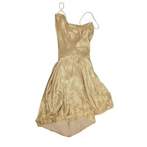 Elegant Gold Women's Dress